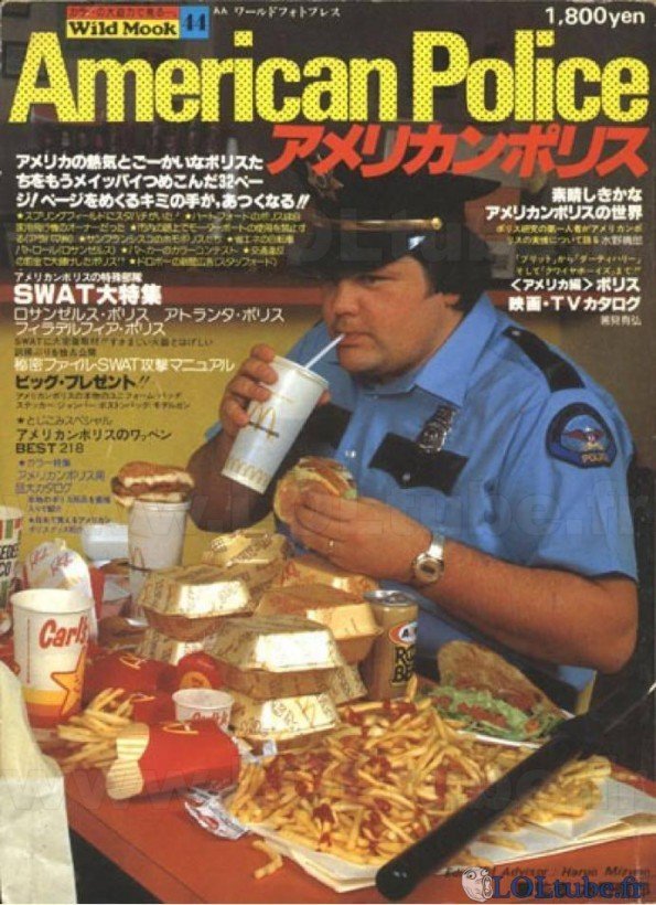magazine spécial nourriture de flics - meme