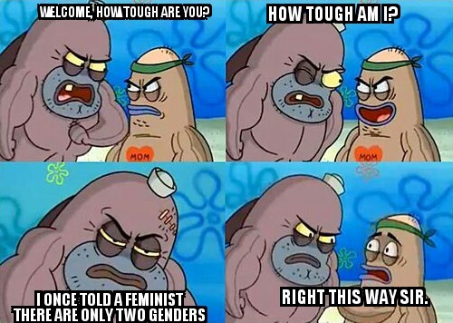 Spongebob tough - meme