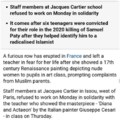 France teacher news