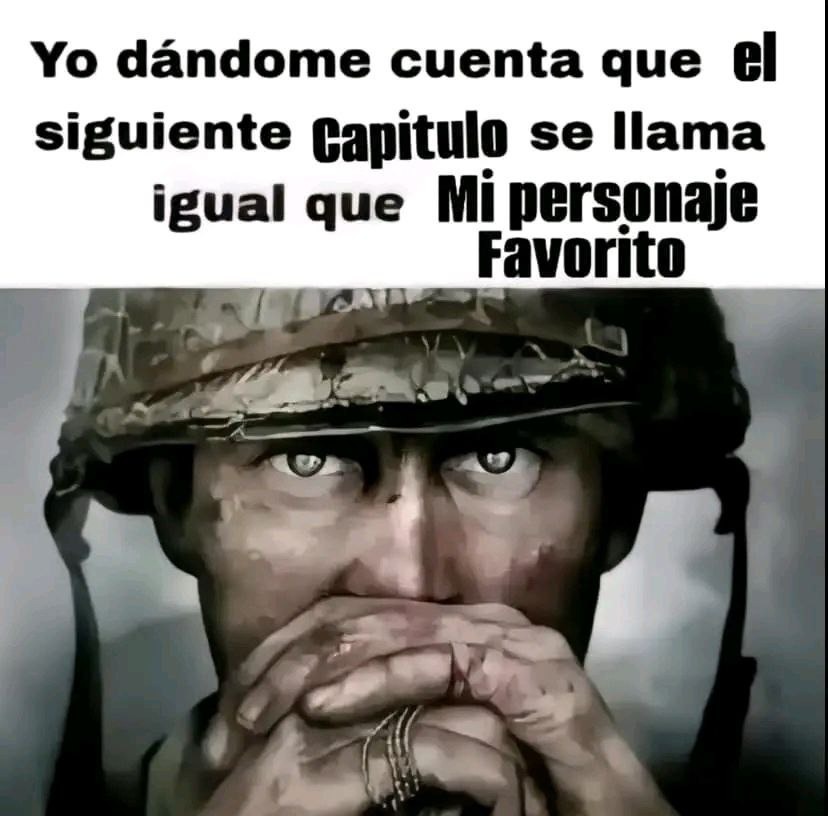 Cuando el capitulo se llama igual que tu personaje fav y te emocionas - meme