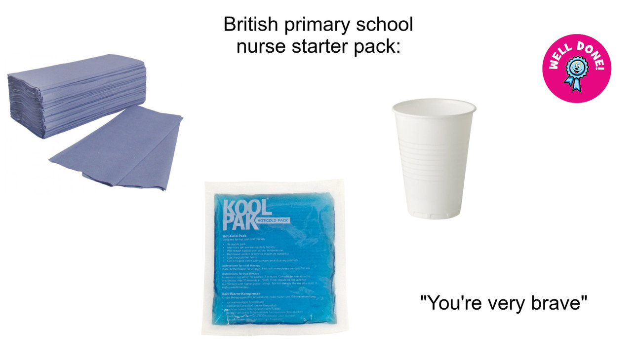 school nurses be like - meme