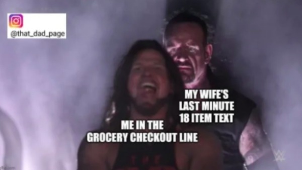 Me in the grocery checkout line - meme
