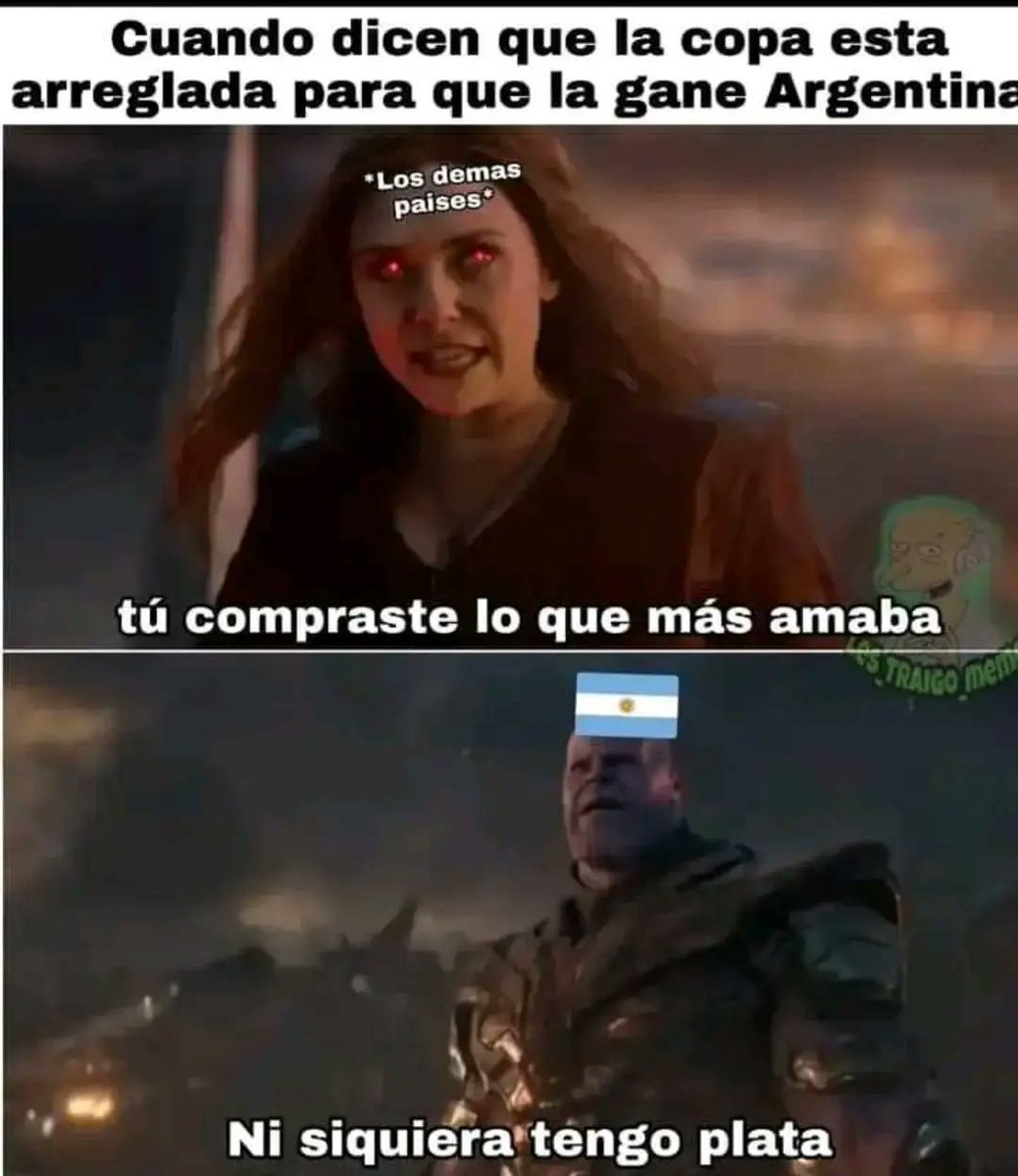 Argentina sin stonks pero con el mundial - meme