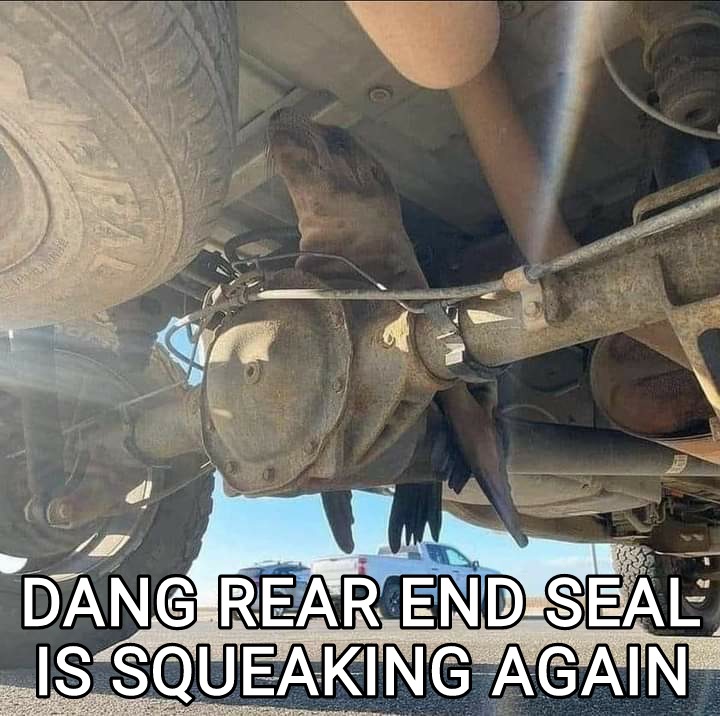 I knew that seal was gonna cause problems when I bought the truck - meme