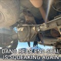 I knew that seal was gonna cause problems when I bought the truck