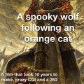 Orange cat meme... the great Puss in Boots 2 movie