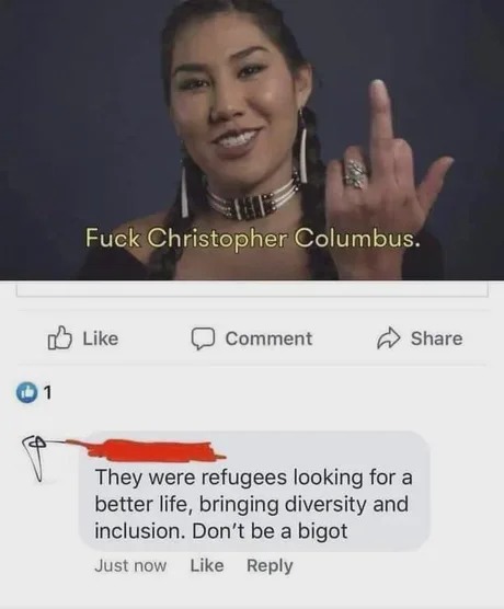 Don't be a bigot - meme