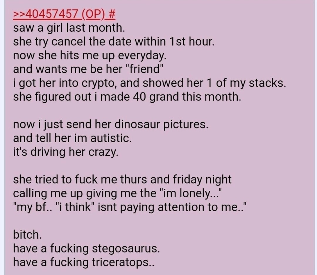 She canceled, then came back for the crypto flex - meme