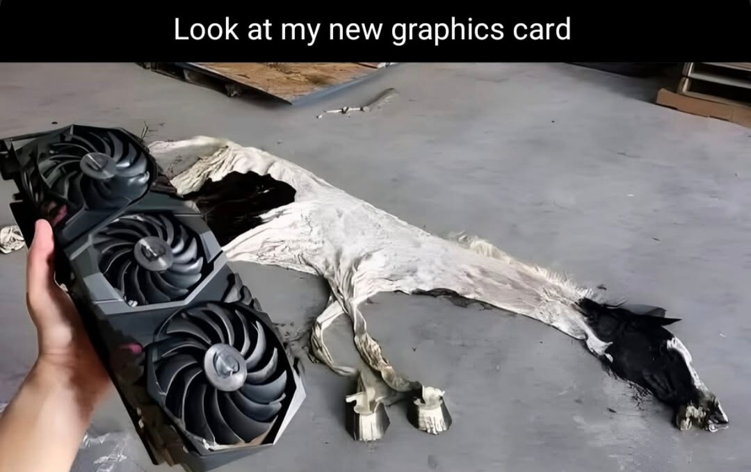 Just got new card graphics and I'm in love - meme