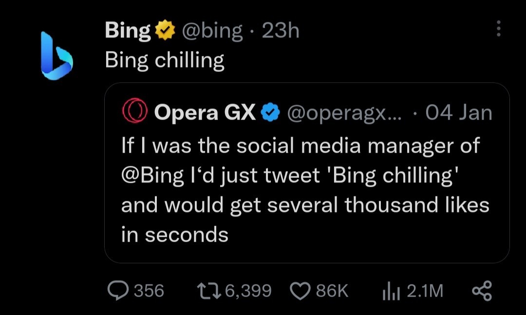 Bing Chilling - meme
