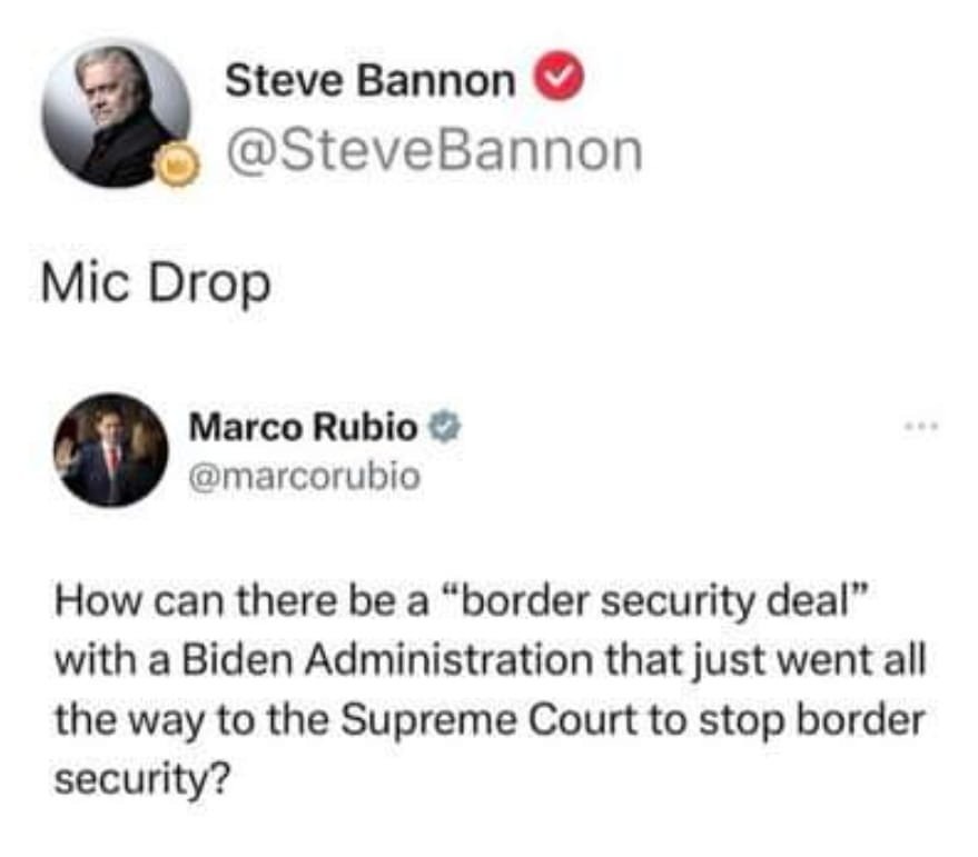 "Border security deal"? How? - meme