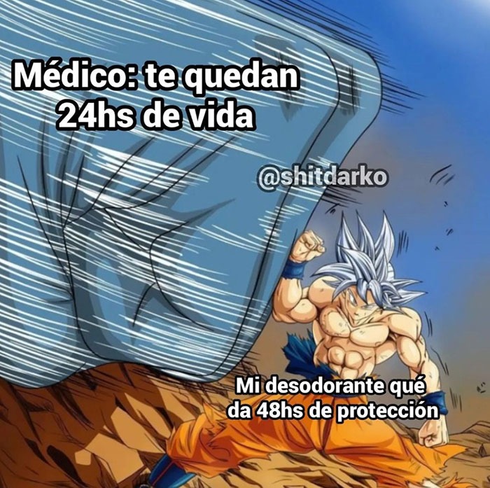 Cuando el desodorante protege más que el médico - meme