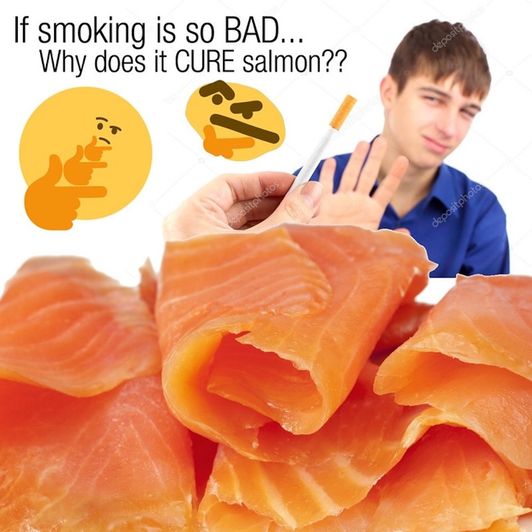 Smoked salmon - meme