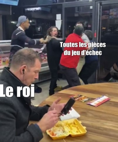Les échecs, un jeu a part - meme