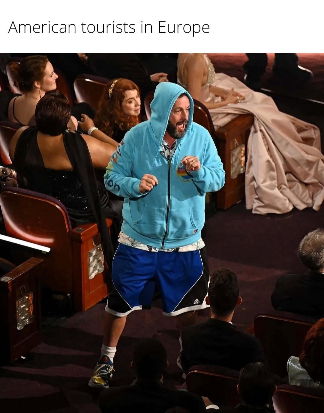 Adam Sandler Oscars outfit meme