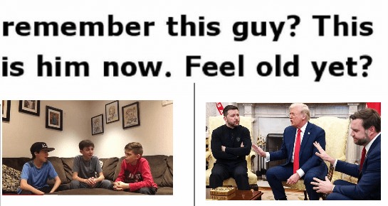 Zelensky Trump and JD Vance meme