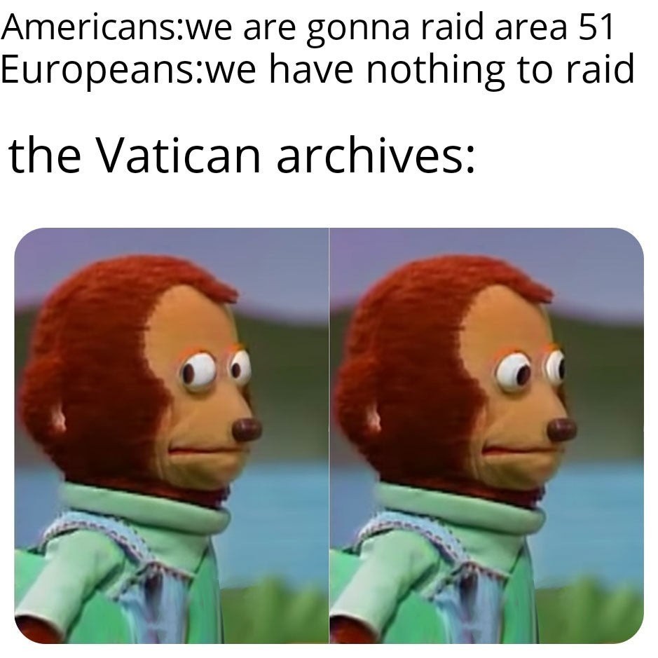 Raid the Vatican - meme
