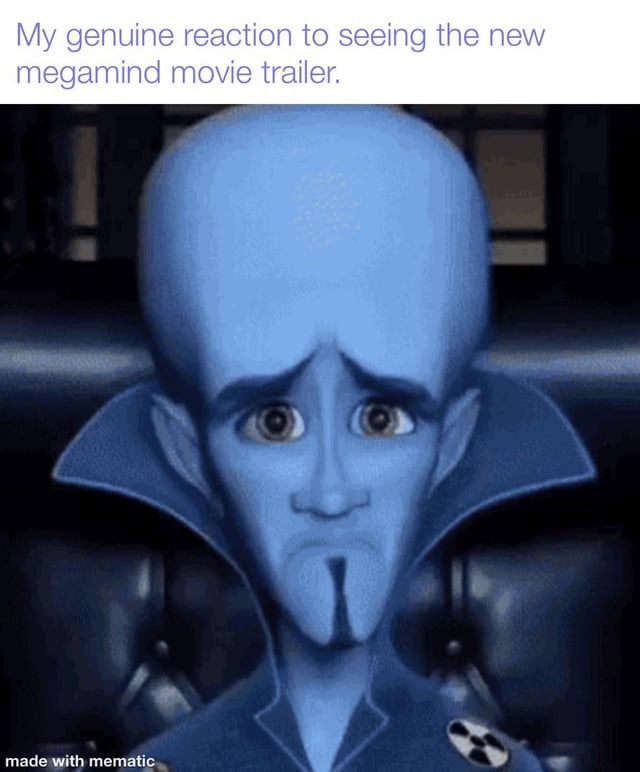 New Megamind movie trailer meme