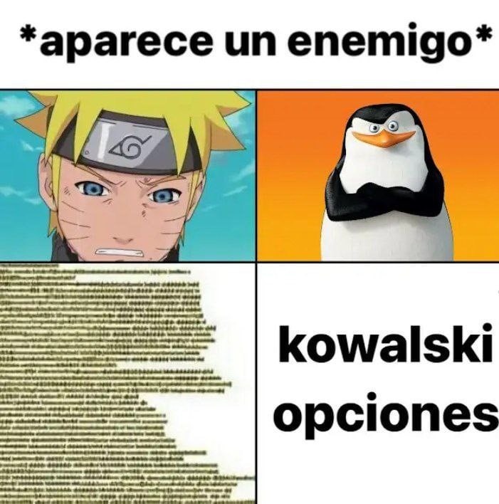 Naruto opciones - meme