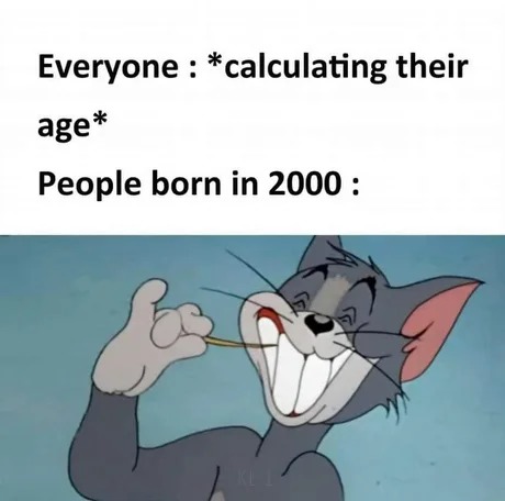 People born in 2000 - meme