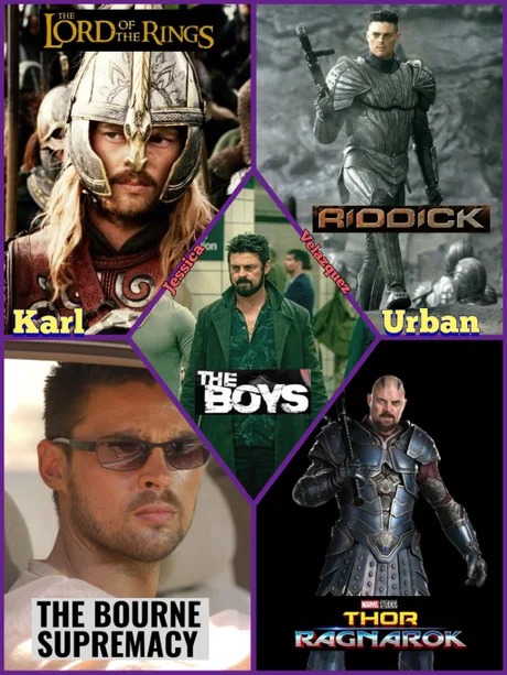 Karl Urban is the boss - meme