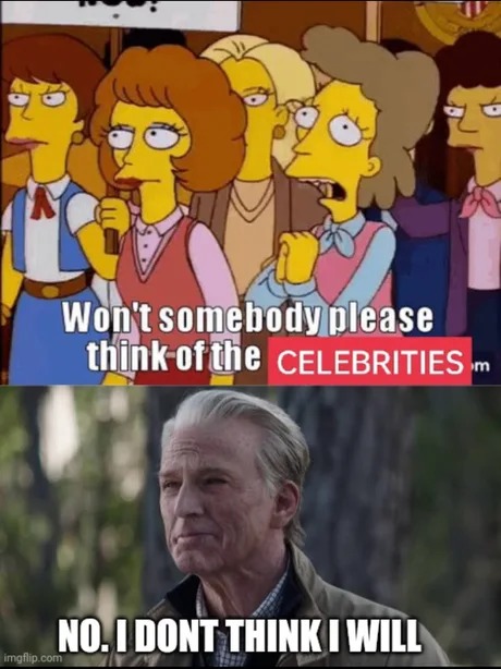 Los Angeles celebrities and the fires - meme