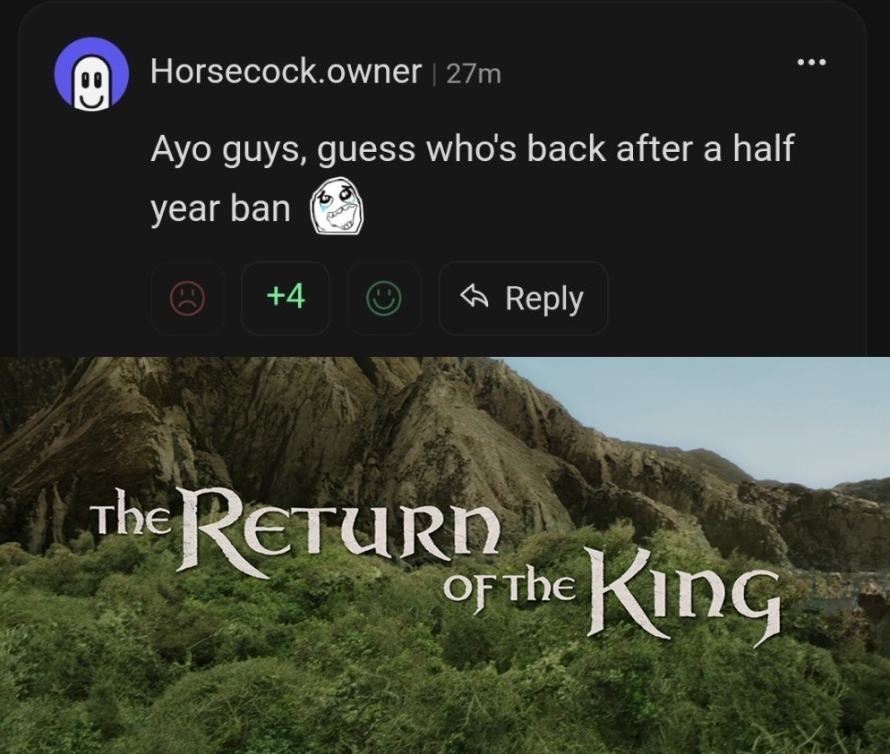 The man is back. How TF you get banned for six months??? - meme