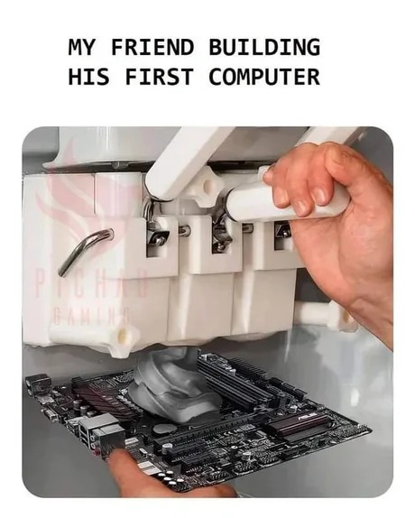 Building computers - meme