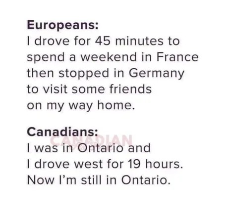 Europe vs Canada - meme