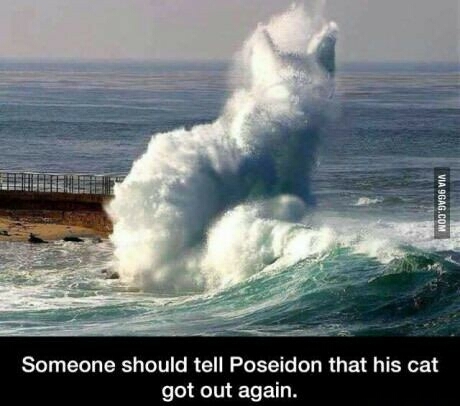Damn it Poseidon! Get your shit together - meme
