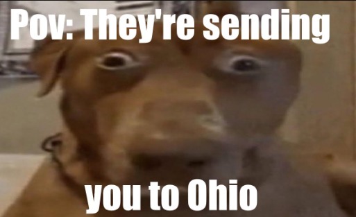 No way! Not to Ohio! - meme