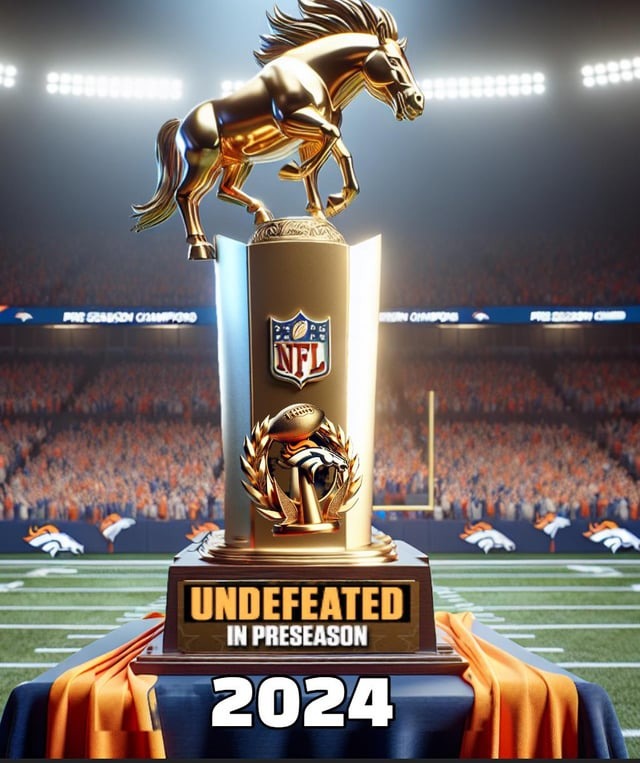 Broncos undefeated preseason meme