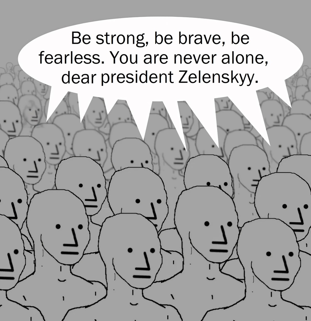 NPCs repeating formatted posts that they read - meme
