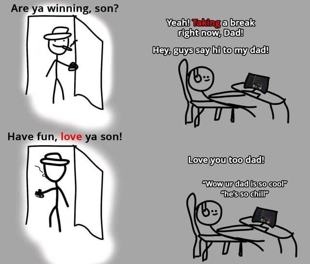Wholesome dad moment caught in 4K - meme