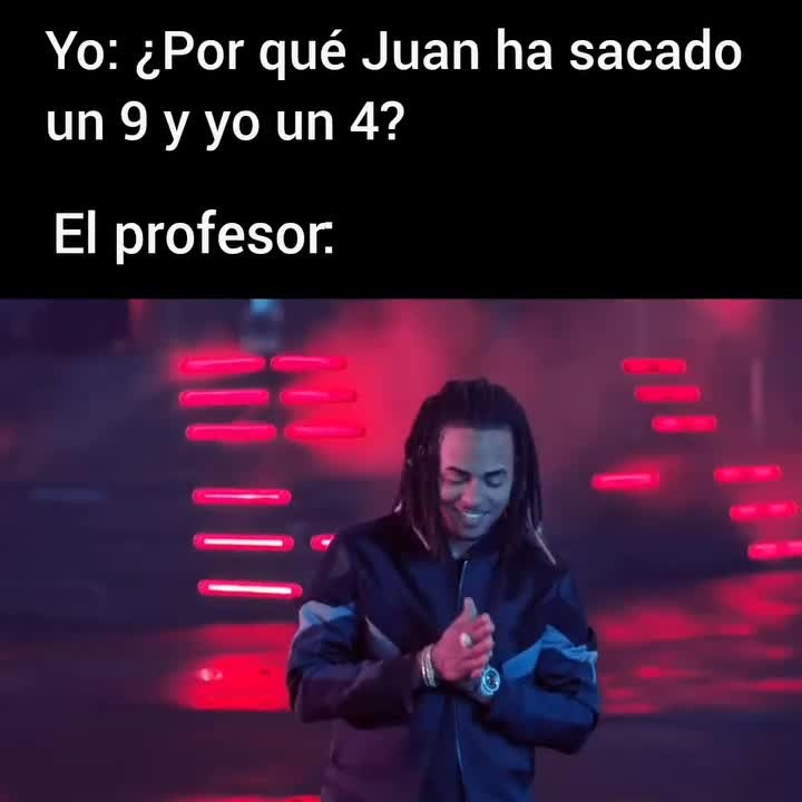 Juan sacó un 9 y yo un 4… el profe en modo filósofo - meme