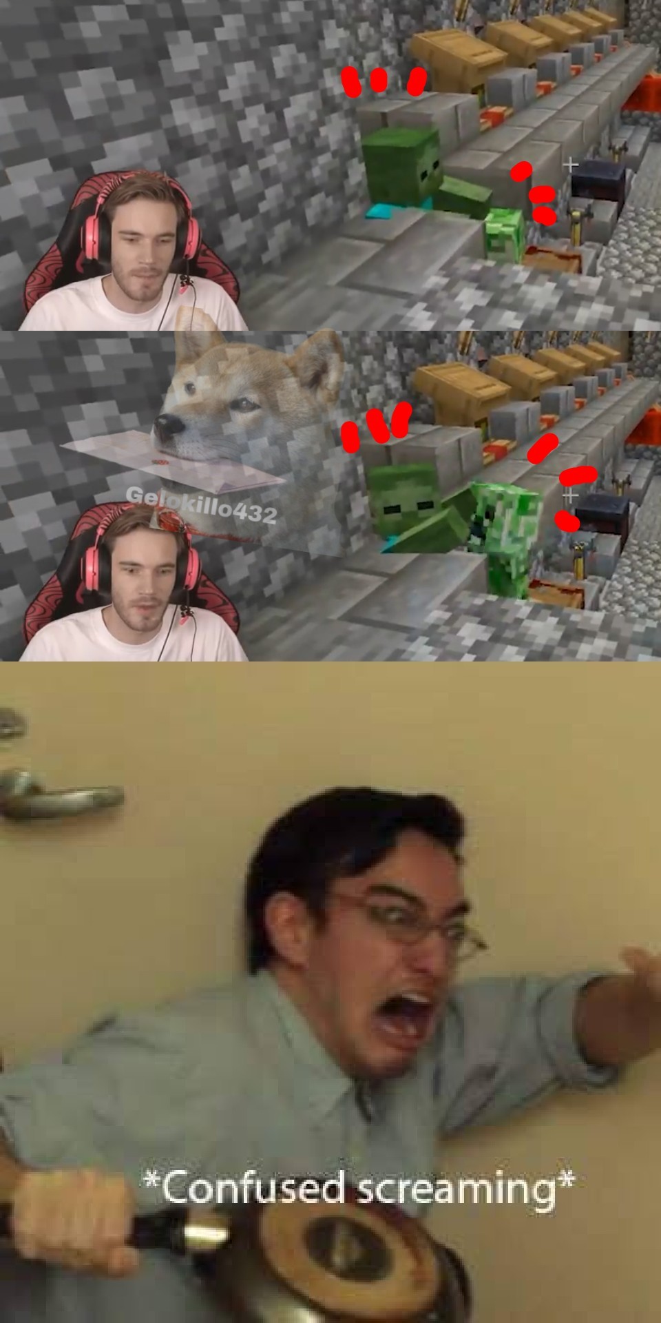 Creeper...Aww men - meme