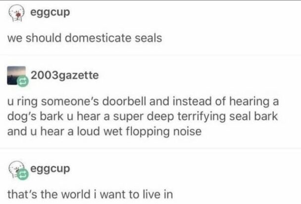 Domesticate seals and bears - meme