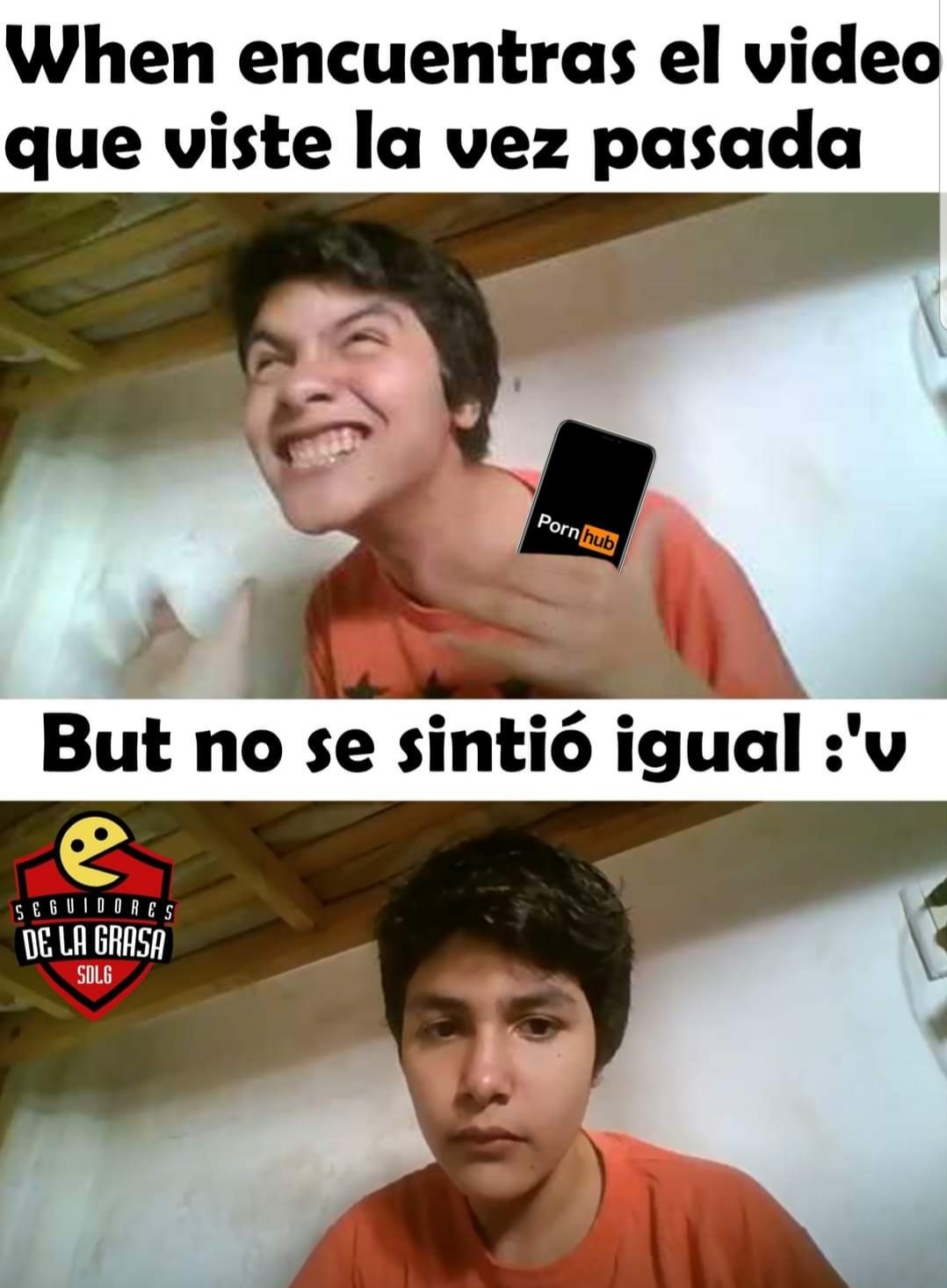 Ver el video nopor una segunda vez ya no es lo mismo - meme