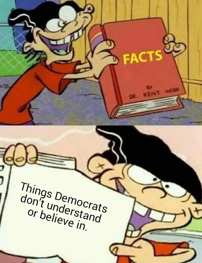 Dems hate facts, truth, logic, God, America and YOU. - meme