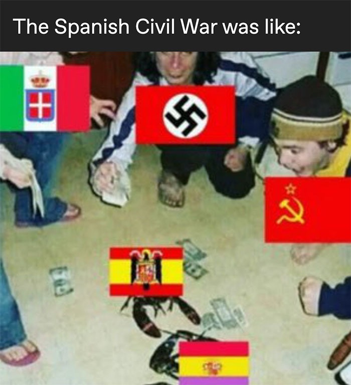 Guerra civil española - meme