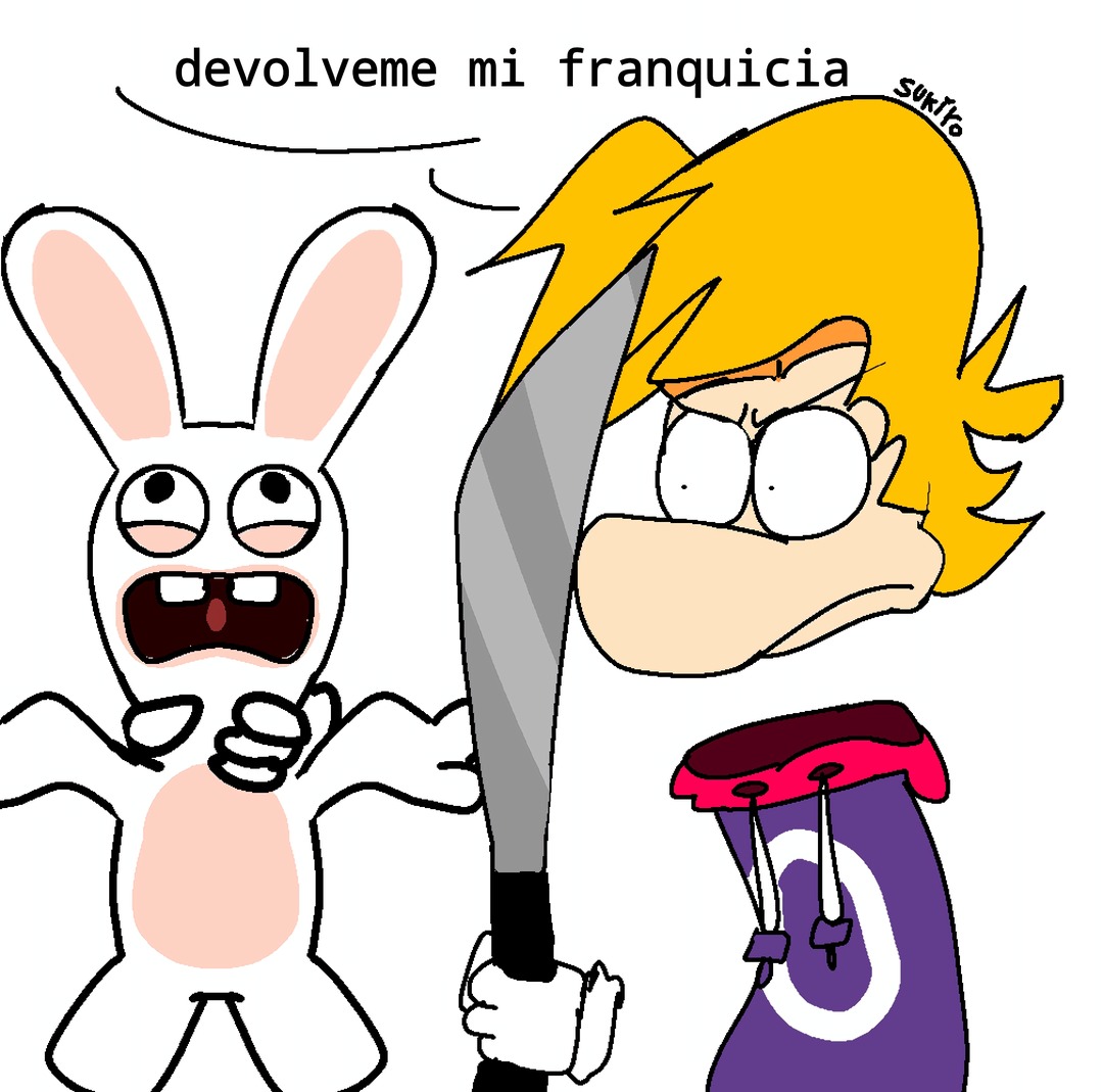 Ahh malditos conejos odio esa franquicia y ahora destruirán mi casa - meme