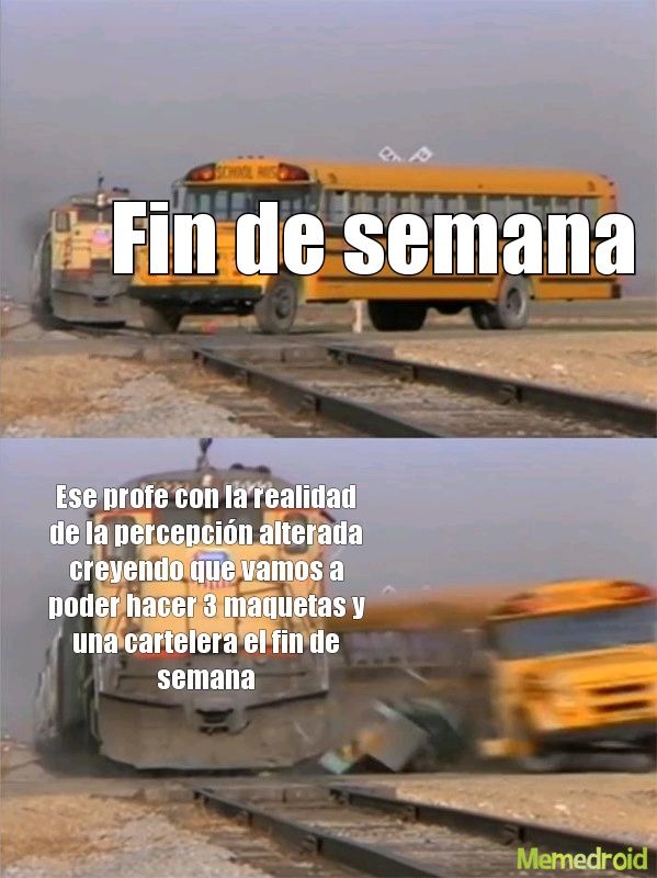 El título se fue a hacer la tarea - meme