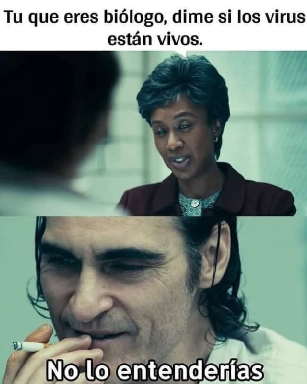 ¿Los virus están vivos? bro no lo entenderías - meme