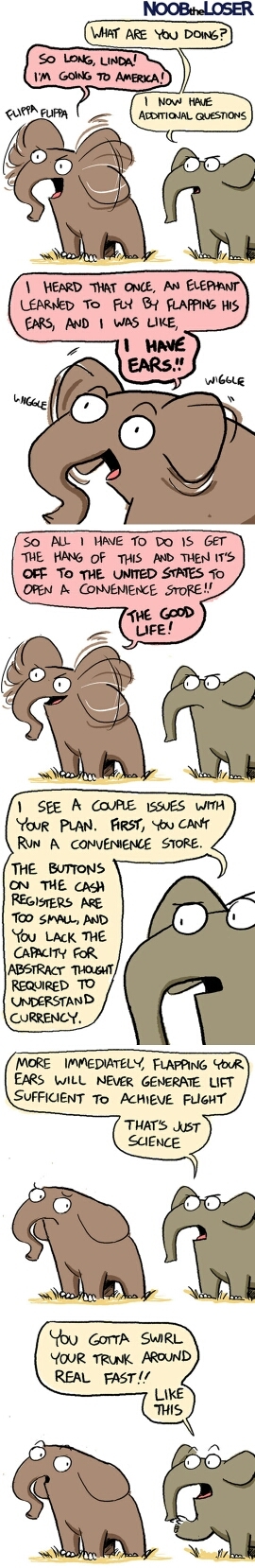 Dumbo, giving elephants unrealistic expectations - meme