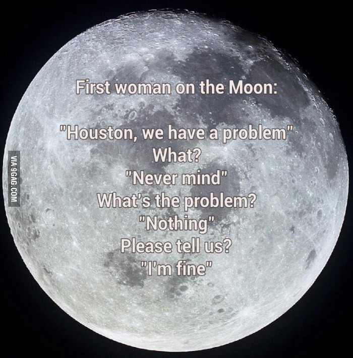 first woman on the moon - meme