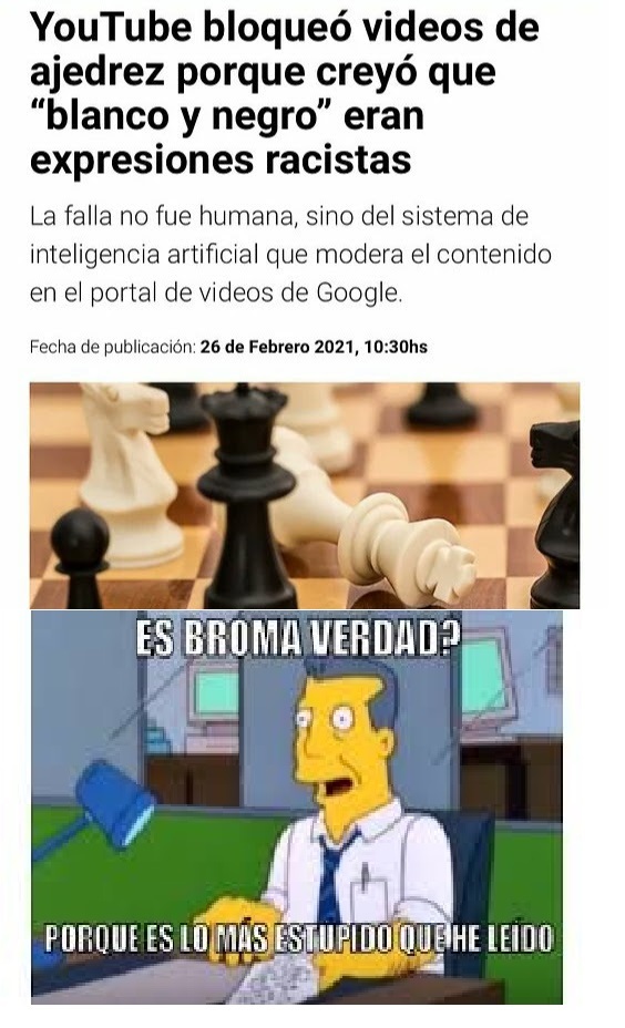 Tu amigo racista jugando ajedrez: - iFunny Brazil
