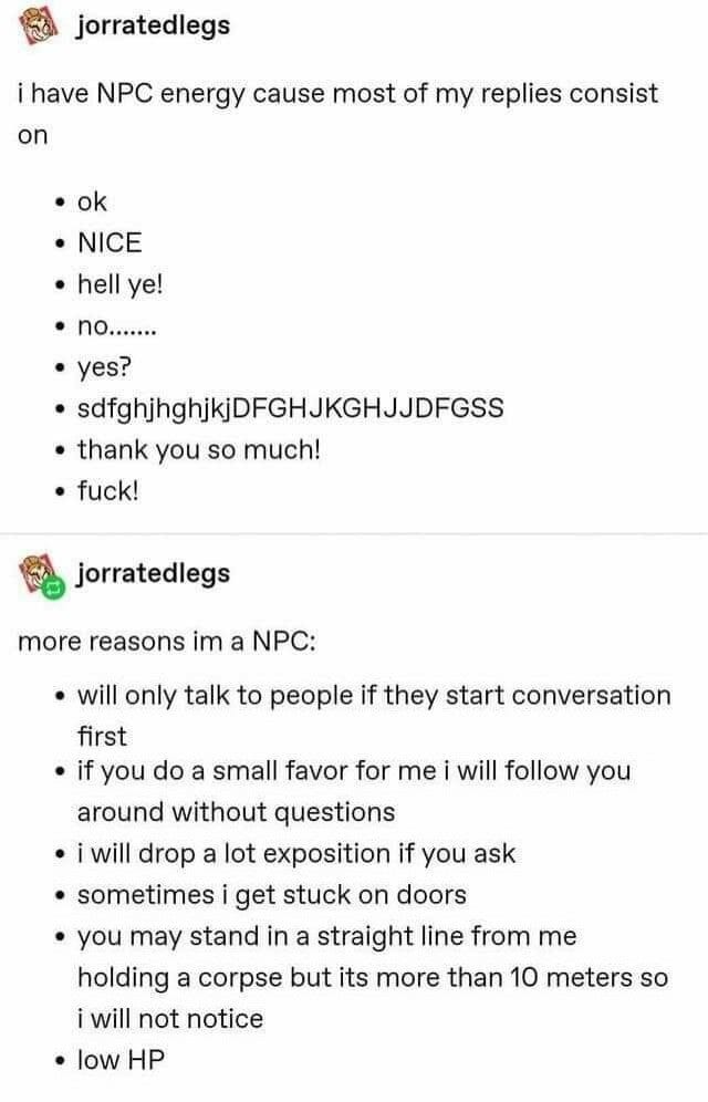Poor NPCs - meme