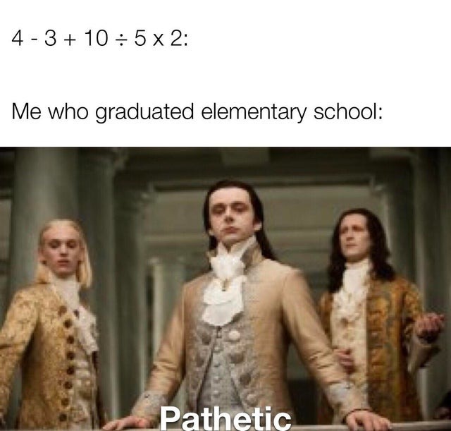 Pathetic algebra - meme