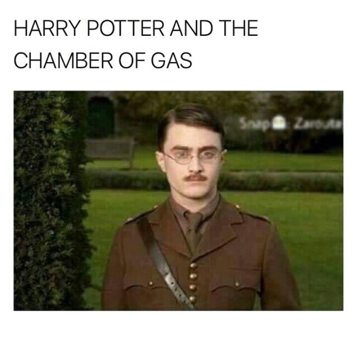 Harry Potter e a câmara de gás - meme