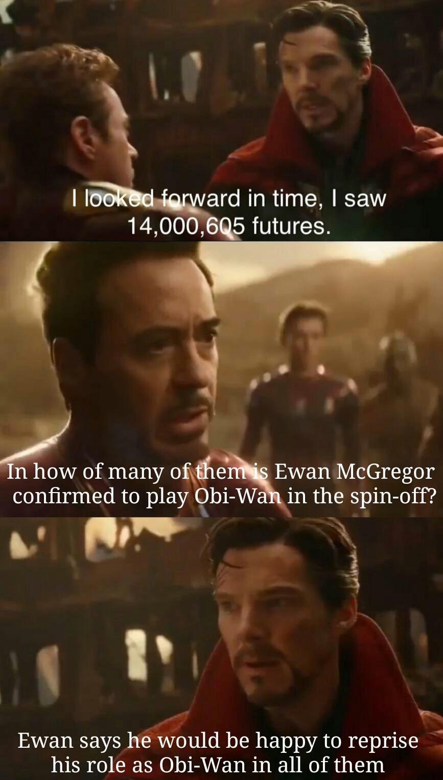 Ewan McGregor is the only acceptable actor for Obi Wan - meme